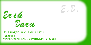 erik daru business card